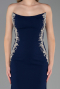 Robe de Soirée Longue Bleu Marine ABU6374