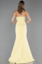 Robe de Soirée Longue Jaune ABU5747
