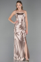 Robe de Soirée Longue Beige ABU4944