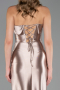 Robe de Soirée Longue Beige ABU4944