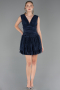 Robe de Cérémonie Courte Bleu Marine ABK2670