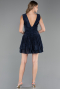 Robe de Cérémonie Courte Bleu Marine ABK2670