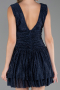 Robe de Cérémonie Courte Bleu Marine ABK2670