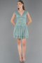 Robe de Cérémonie Courte Menthe ABK2670