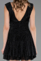 Robe de Cérémonie Courte Noir ABK2670