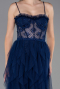 Robe de Soirée Longue Bleu Marine ABU2822