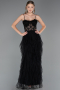 Robe de Soirée Longue Noir ABU2822