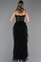 Robe de Soirée Longue Noir ABU2822