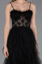 Robe de Soirée Longue Noir ABU2822