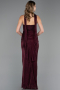 Robe de Soirée Longue Rouge Bordeaux ABU6378