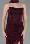 Robe de Soirée Longue Rouge Bordeaux ABU6378