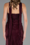 Robe de Soirée Longue Rouge Bordeaux ABU6378