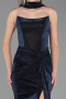 Robe de Soirée Longue Bleu Marine ABU6378