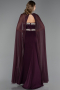 Robe Queue de Poisson Longue Violet ABU5866