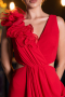 Robe de Soirée Longue Mousseline Rouge ABU6354