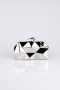 Sac de Soirée Luxe Métal Platine SH921