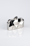 Sac de Soirée Luxe Métal Platine SH921