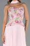 Robe de Soirée Longue Mousseline Poudre ABU6391