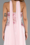 Robe de Soirée Longue Mousseline Poudre ABU6391