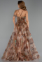Robe de Soirée Longue Kaki ABU5053