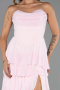 Robe de Soirée Longue Mousseline Poudre ABU6397