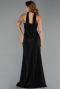Robe de Soirée Longue Pierreux Noir ABU6398