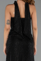 Robe de Soirée Longue Pierreux Noir ABU6398