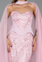 Robe de Soirée Longue Perlé Poudre ABU6372