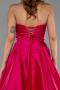 Robe de Soirée Longue Satin Fushia ABU4975