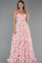 Robe de Soirée Longue Poudre ABU6408