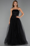 Robe de Soirée Longue Noir ABU6412