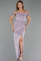 Robe de Soirée Longue Lavande ABU5925