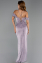 Robe de Soirée Longue Lavande ABU5925