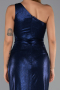 Robe de Soirée Longue Bleu Marine ABU6368