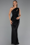 Robe de Soirée Longue Noir ABU6368
