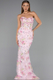 Robe de Soirée Longue Poudre ABU6421