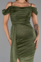 Robe de Soirée Longue Kaki ABU2835