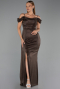 Robe de Soirée Longue Brun ABU2835