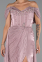 Robe De Soirée Mousseline Longue Poudre ABU6478