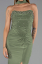 Robe de Soirée Longue Vert Huile ABU5564
