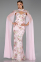 Robe de Soirée Longue Poudre ABU6424