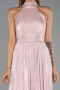 Robe de Soirée Longue Mousseline Poudre ABU6428