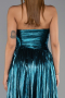 Robe de Soirée Longue Vert Pétrole ABU6196