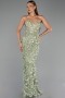 Robe Queue de Poisson Longue Menthe ABU6625