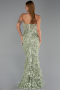 Robe Queue de Poisson Longue Menthe ABU6625