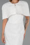 Robe de Soirée Longue Dantelle Blanc ABU6438