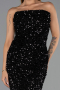 Robe de Soirée Longue Noir ABU6439