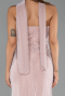 Robe de Soirée Longue Perlé Poudre ABU6440
