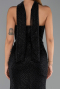 Robe de Soirée Longue Perlé Noir ABU6440