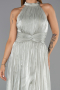 Robe de Soirée Longue Mousseline Menthe ABU6441